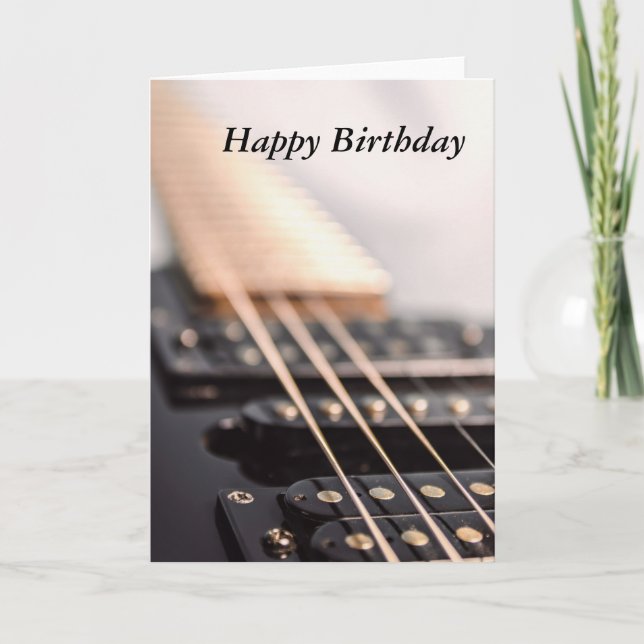 Guitar Birthday Card (Front)