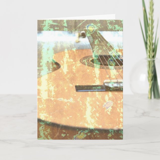 Guitar Birthday Card (Front)