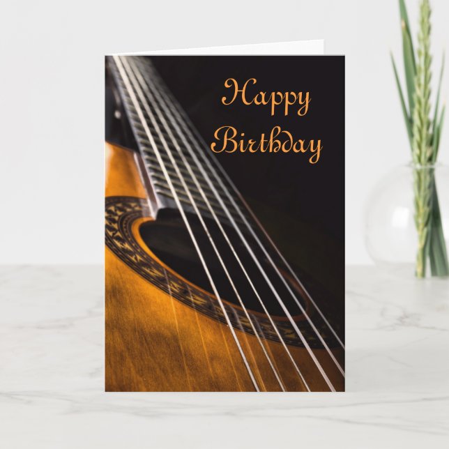 Guitar birthday card (Front)