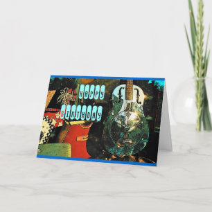 Guitar Birthday Card - Customized