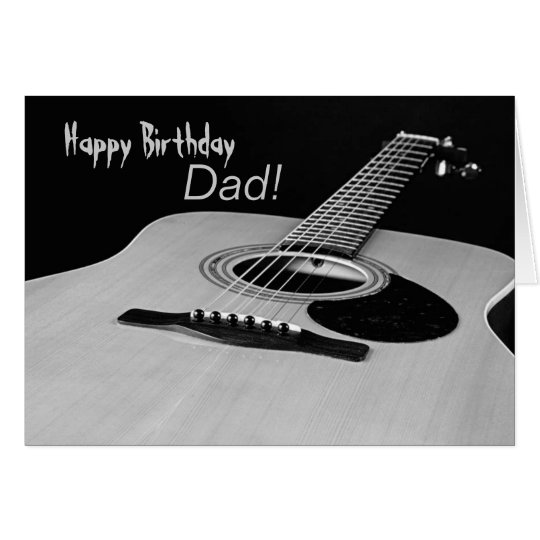 Guitar Birthday Card for Dad