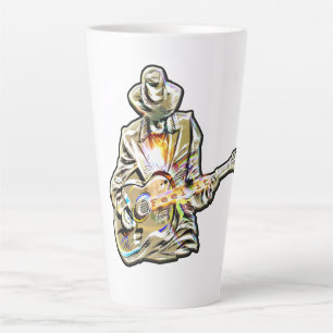 Guitar Blues Mann - Feel it   Latte Mug