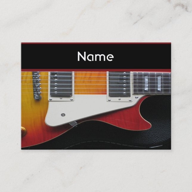 Guitar Business card (Front)