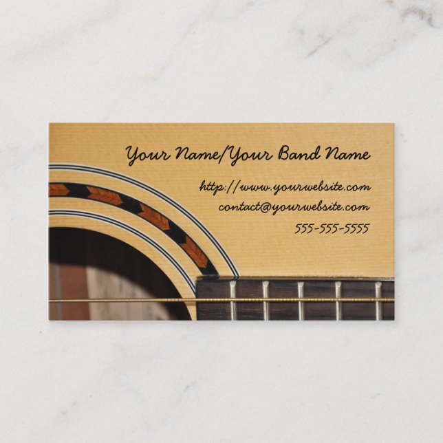 Guitar Business Card (Front)