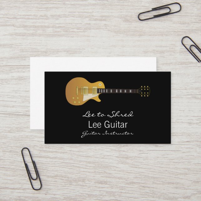 Guitar Business Card (Front/Back In Situ)