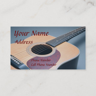 Guitar business card