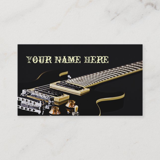 Guitar Business Cards (Front)
