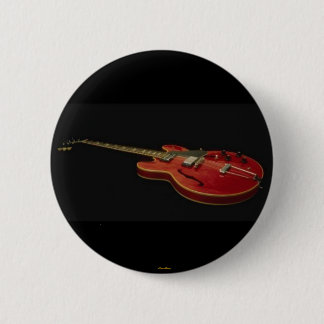 Guitar -Button- 6 Cm Round Badge