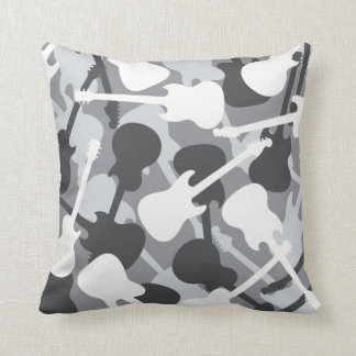 Guitar Camouflage (Gray) Cushion