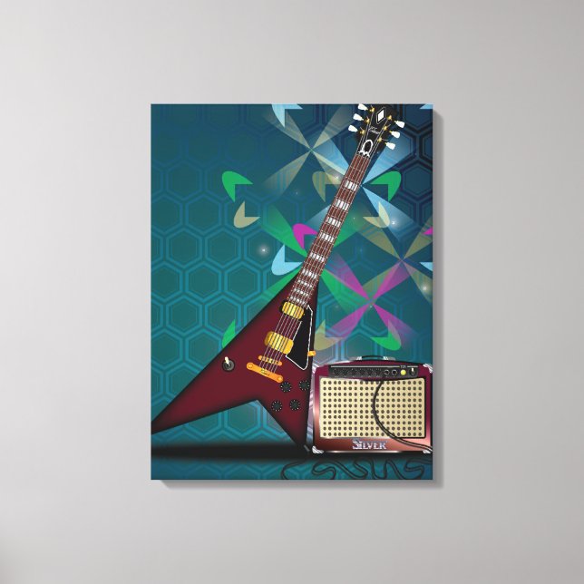 Guitar Canvas Print (Front)