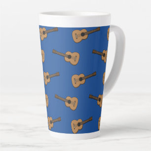 Guitar Cartoon Latte Mug