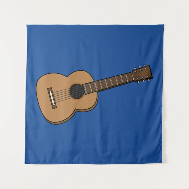 Guitar Cartoon Tapestry (Front)