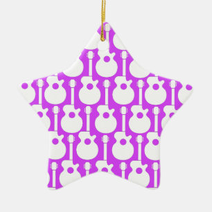 Guitar Ceramic Tree Decoration