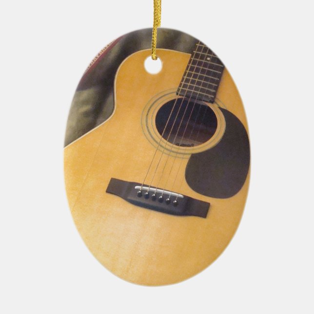 guitar ceramic tree decoration (Front)