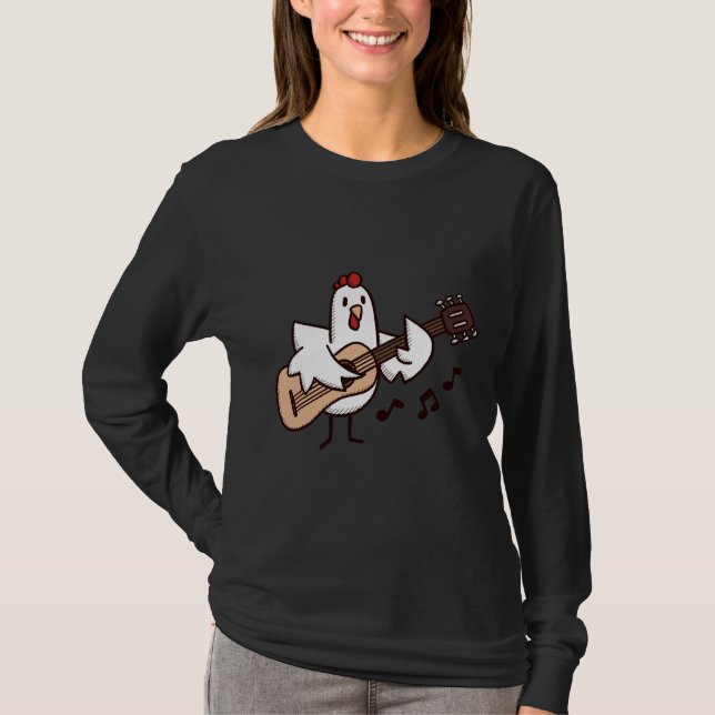 Guitar Chicken   T-Shirt (Front)