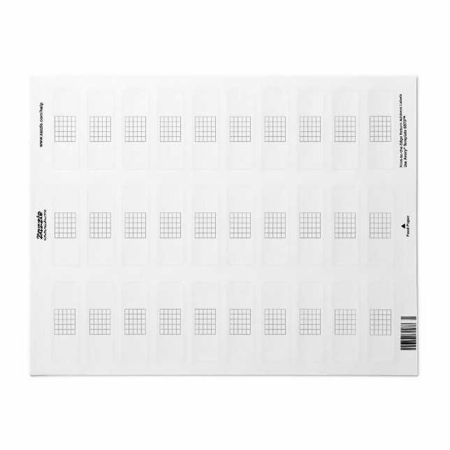 Guitar Chord Chart Fret Board Grey Template (Full Sheet)