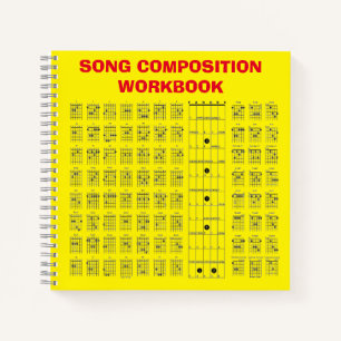 Guitar Chord Chart Notebook