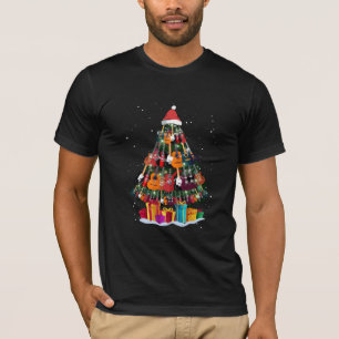 Guitar Christmas Tree Funny T-Shirt