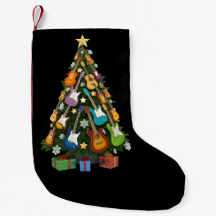 Guitar Christmas Tree Theater Musical Lover Merry Small Christmas Stocking