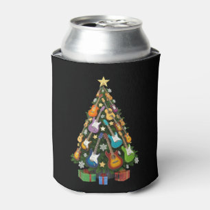Guitar Christmas Tree Theatre Musical Lover Merry  Can Cooler
