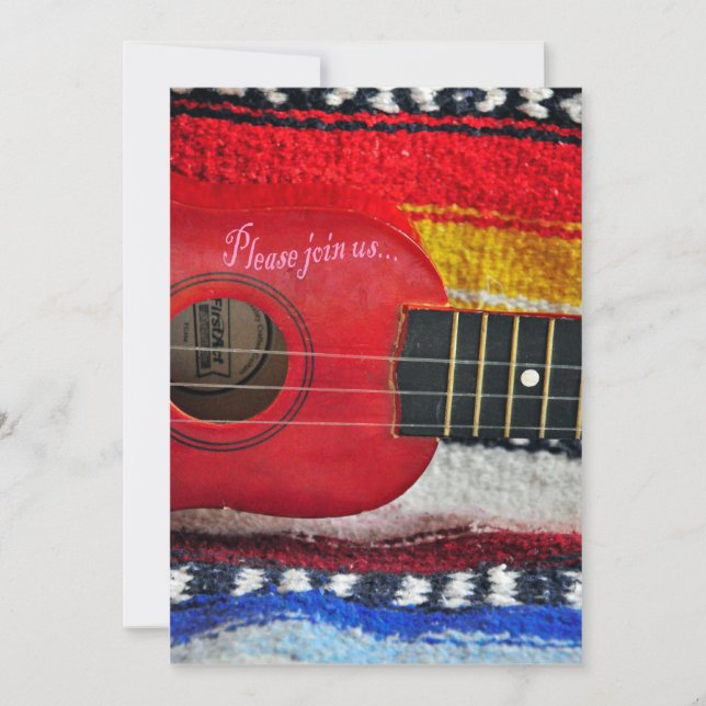 Guitar Cinco De Mayo Invitation (Front)