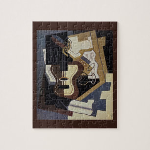 Guitar & Clarinet ~ 1920 ~ Cubism ~ Juan Gris Jigsaw Puzzle