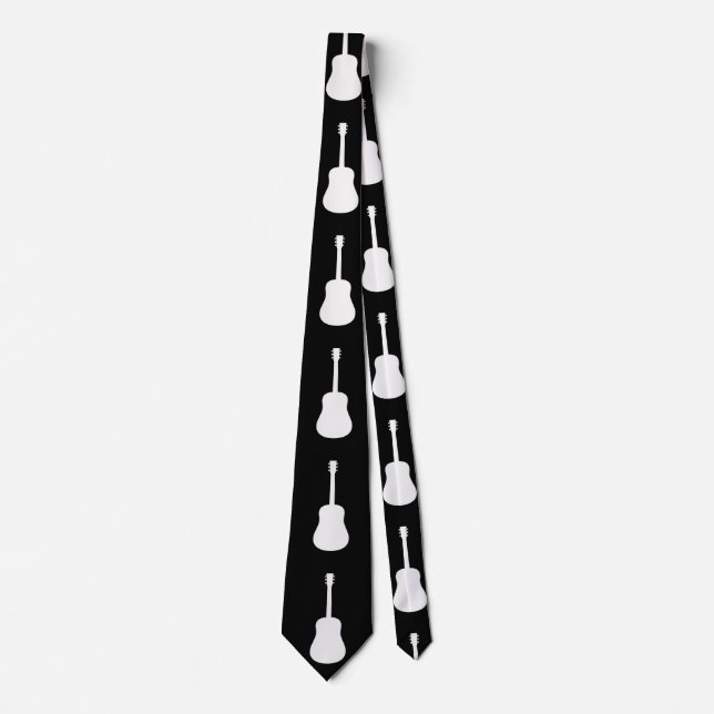 Guitar Classic silhouette Tie (Front)
