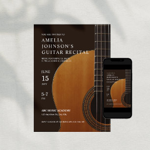 Guitar Classical Music Concert Recital Invitation