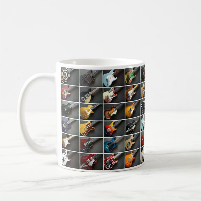 Guitar Collage  Coffee Mug (Left)