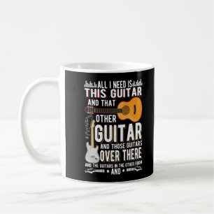 Guitar Collector Guitarist Funny Music Lover Coffee Mug
