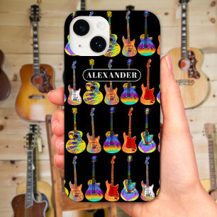 Guitar Colorful Pattern Personalized Case-Mate iPhone 14 Case