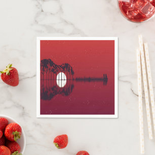 Guitar Cove Keychain Napkin