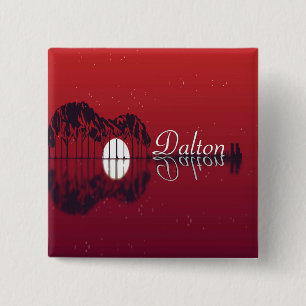 Guitar Cove Reflection Name 15 Cm Square Badge