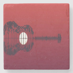 Guitar Cove Stone Coaster