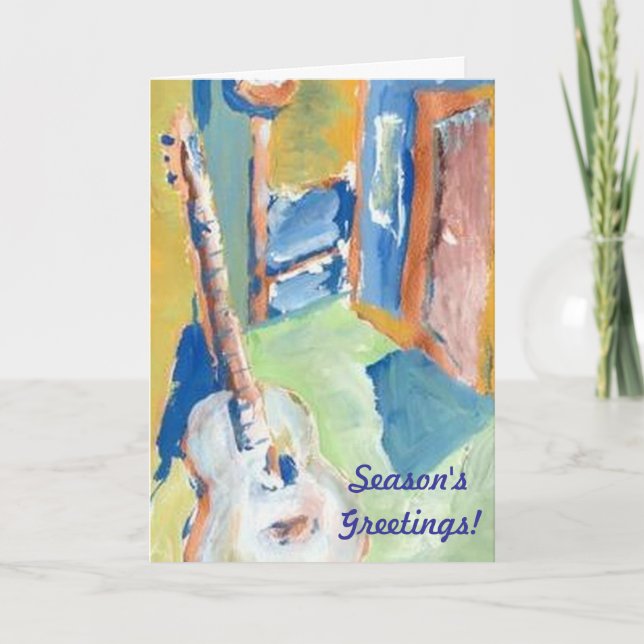 GUITAR CREATOR CHRISTMAS CARD BY RAINE CAROSIN (Front)