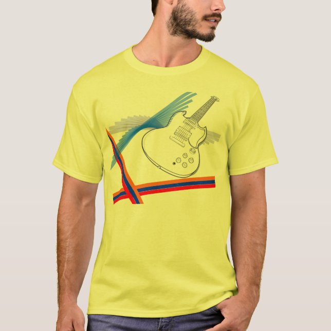 Guitar Design T-Shirt (Front)