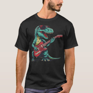 Guitar dinosaur for Jurassic and music lovers T-Shirt