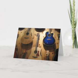 guitar display card