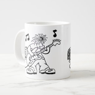 guitar-dude large coffee mug