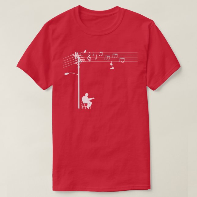 Guitar Electric Funny Wired SoundGuitar Player  T-Shirt (Design Front)