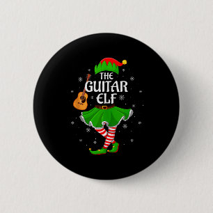 Guitar Elf Christmas Family Girls Women Elf Squad  6 Cm Round Badge