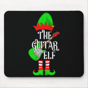 Guitar Elf Christmas Pajamas Matching Family Elf S Mouse Mat