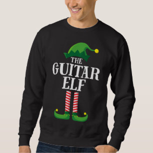 Guitar Elf Matching Family Christmas Party Sweatshirt