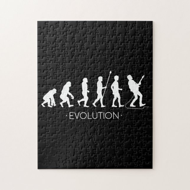 Guitar |Evolution of Guitarist | Rock Music Guitar Jigsaw Puzzle (Vertical)
