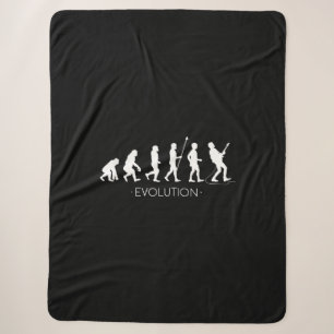 Guitar  Evolution of Guitarist   Rock Music Guitar Sherpa Blanket