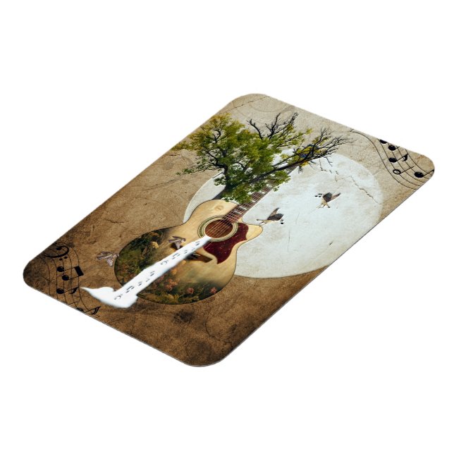 Guitar Fantasy Decorated Magnet (Left Side)