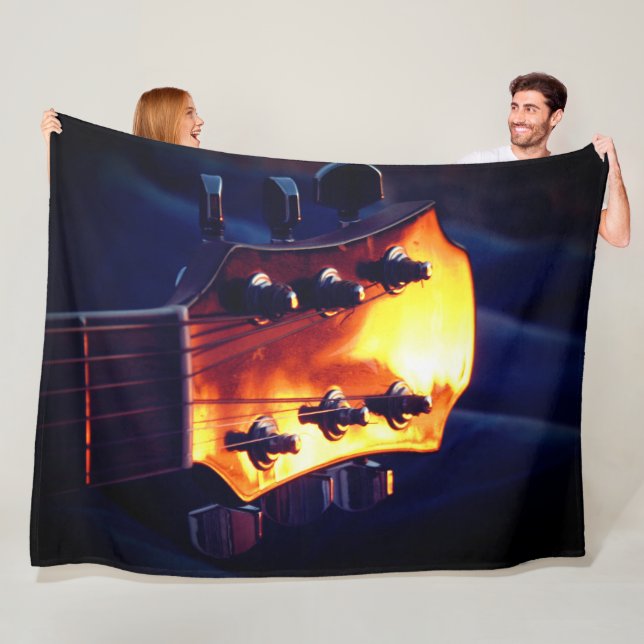 Guitar Fleece Blanket (In Situ)
