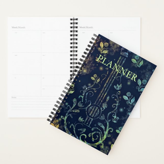 Guitar Flowers Planner (Display)
