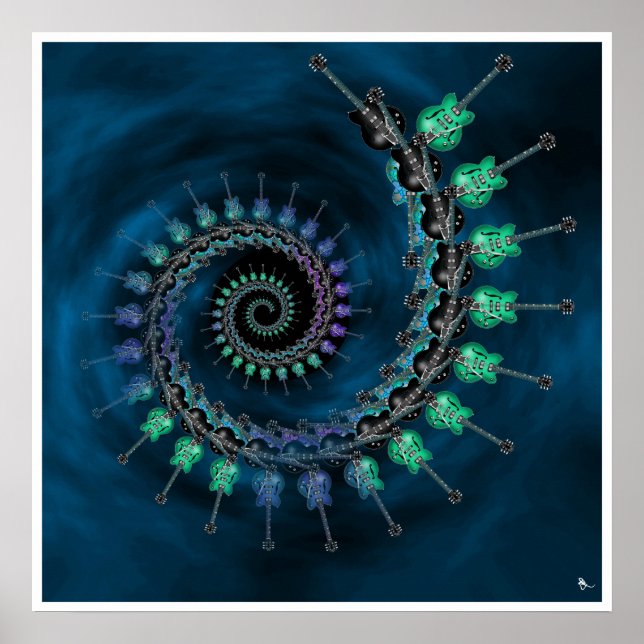 Guitar Fractal Poster (Front)