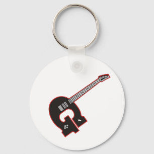 Guitar G Key Ring